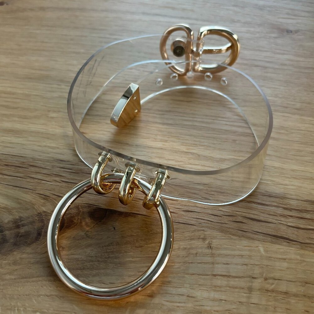 EUC CreepyYeha Choker - Clear Vinyl